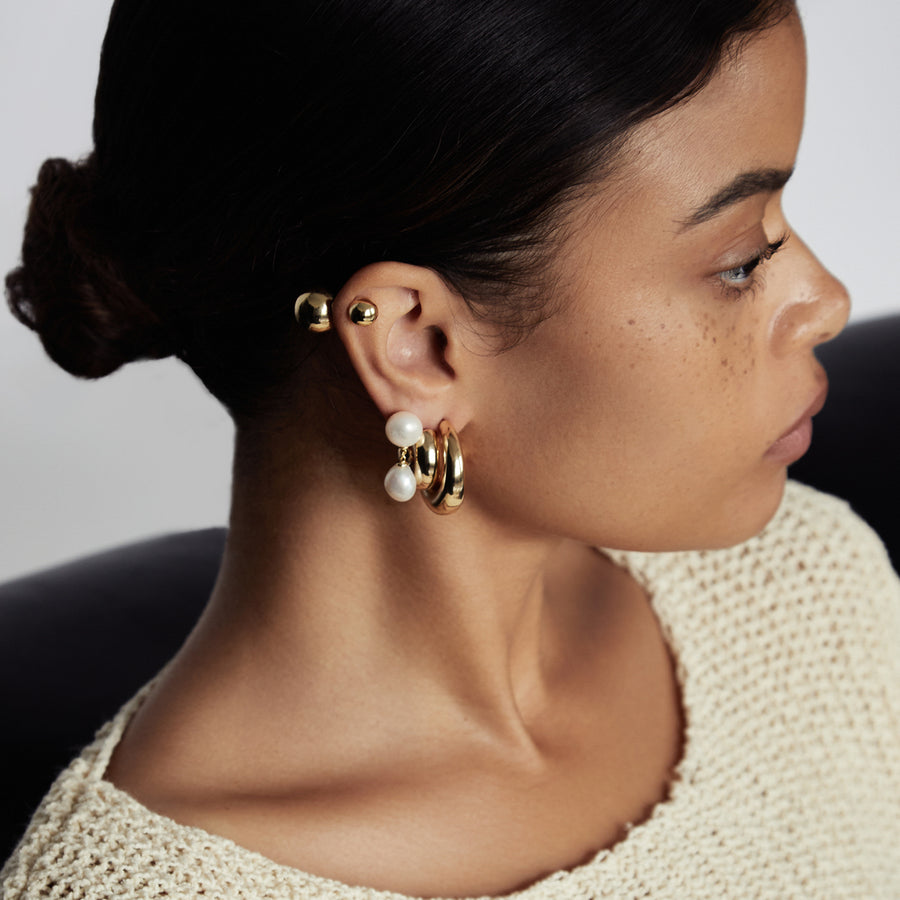 Double Ball Earring GOLD