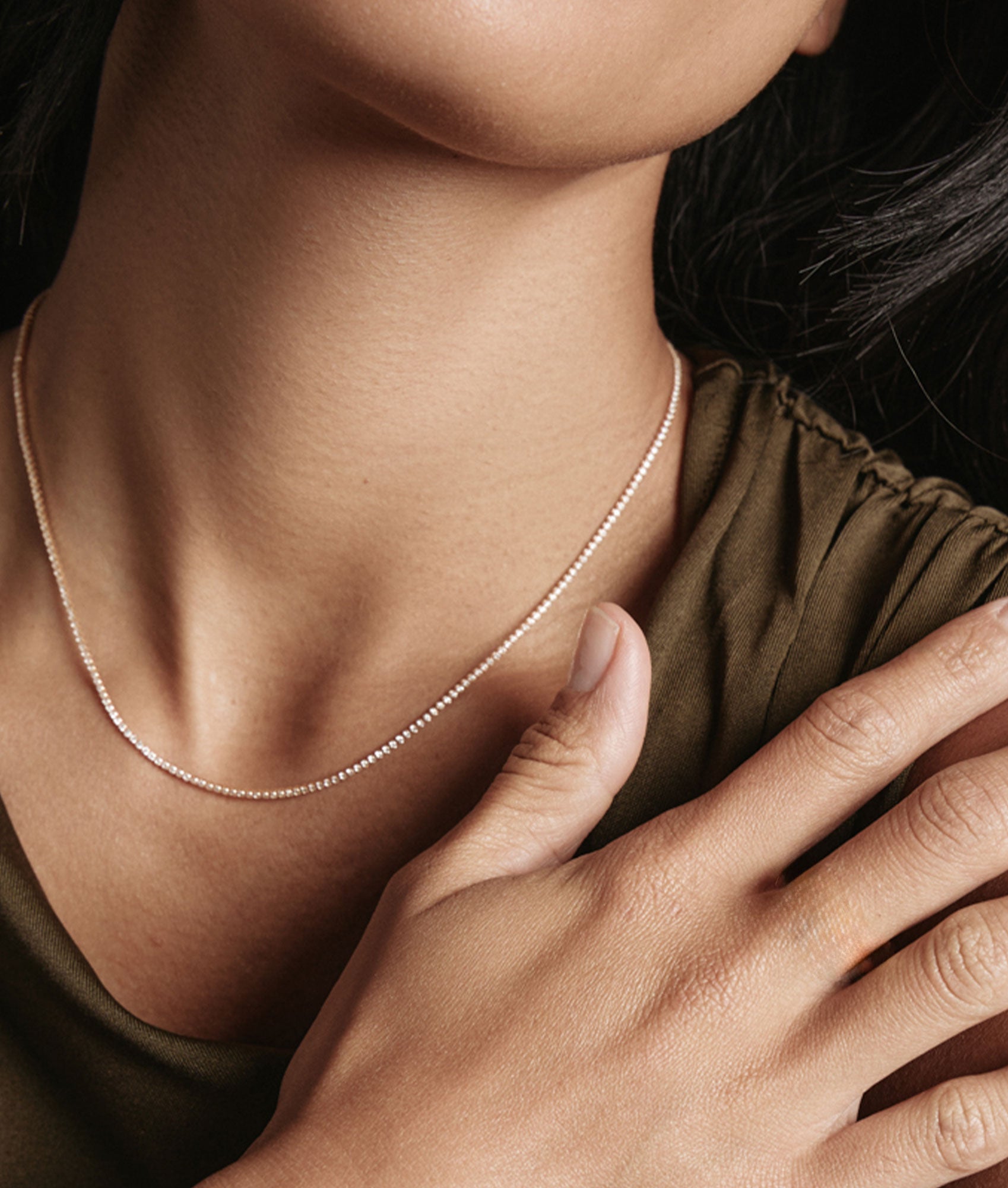 teeny Micro Teeny Tiny Tennis Necklace | Necklaces | Jewelry – SHOP SHASHI