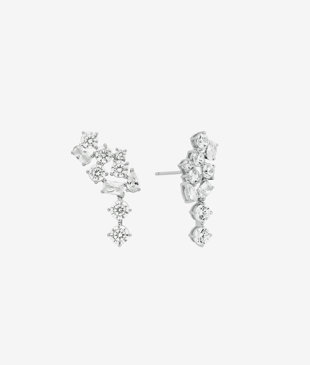 Bridal Jacklyn Earring in Silver by SHASHI – SHOP SHASHI
