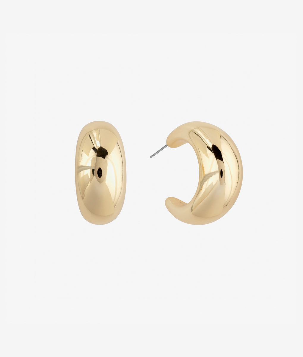 Tsuki Gold Hoop by SHASHI