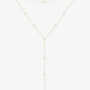 Emily Diamond Lariat Necklace