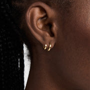 Double Katerina Plain Huggie Earring best seller