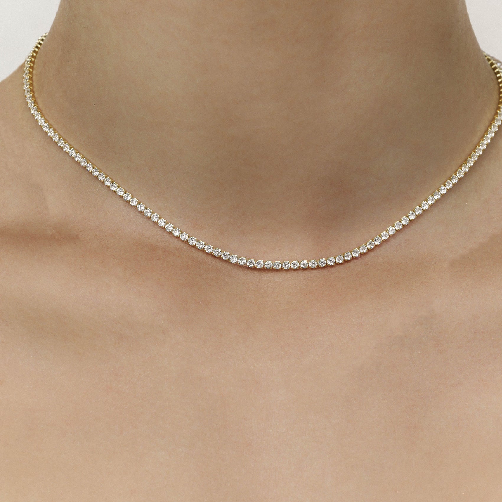Thin chain diamond necklace Clearance