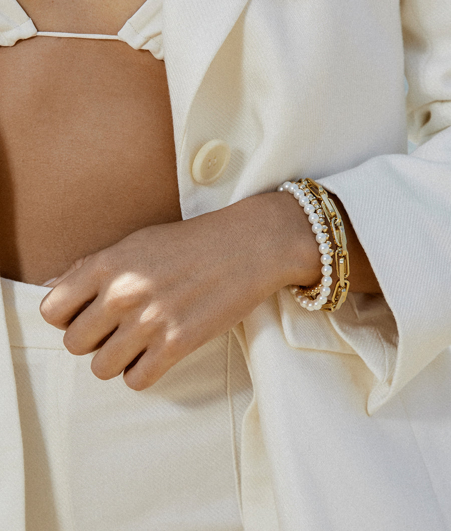 Alexandria Pearl Bracelet | SHASHI Bracelet Set