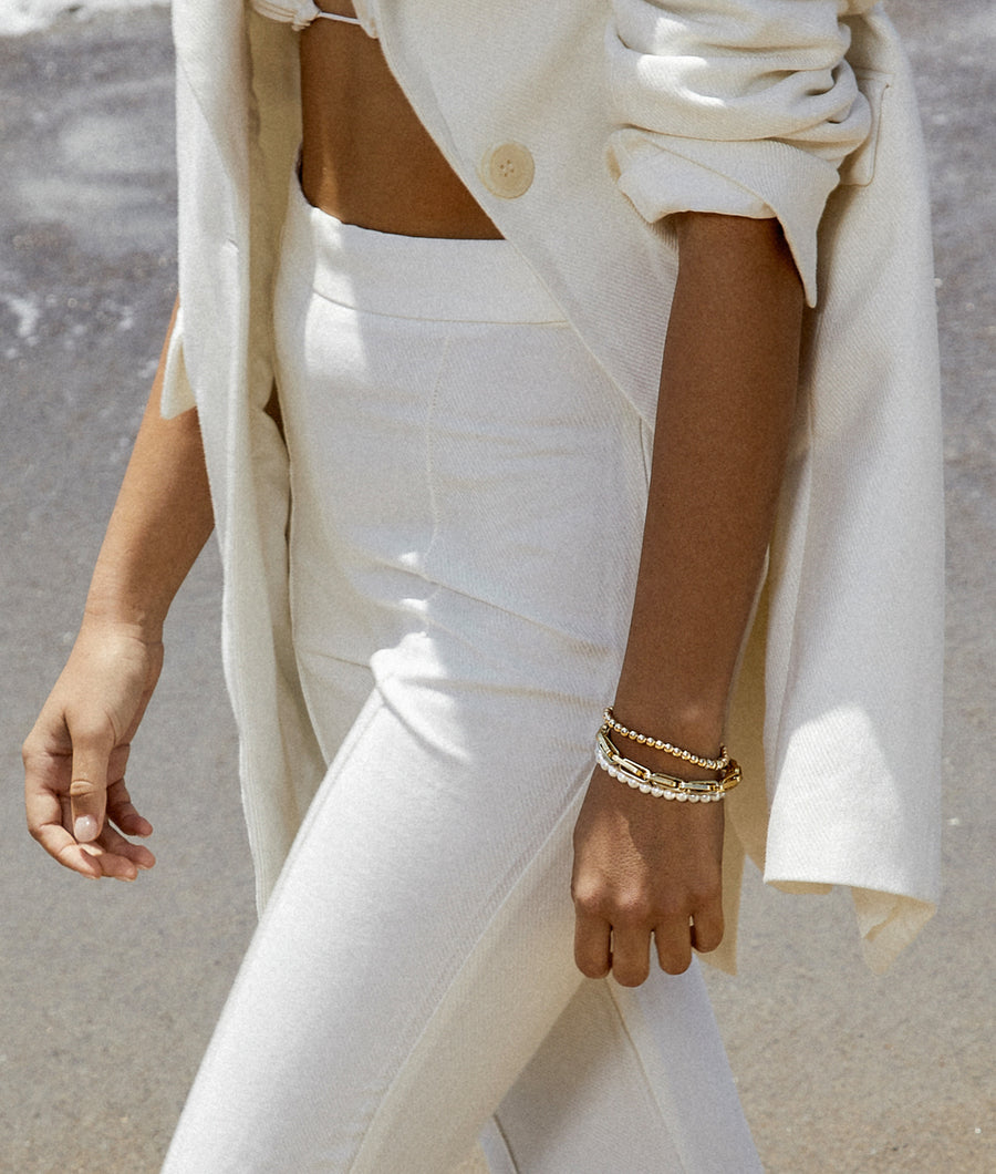 Alexandria Pearl Bracelet | SHASHI Bracelet Set
