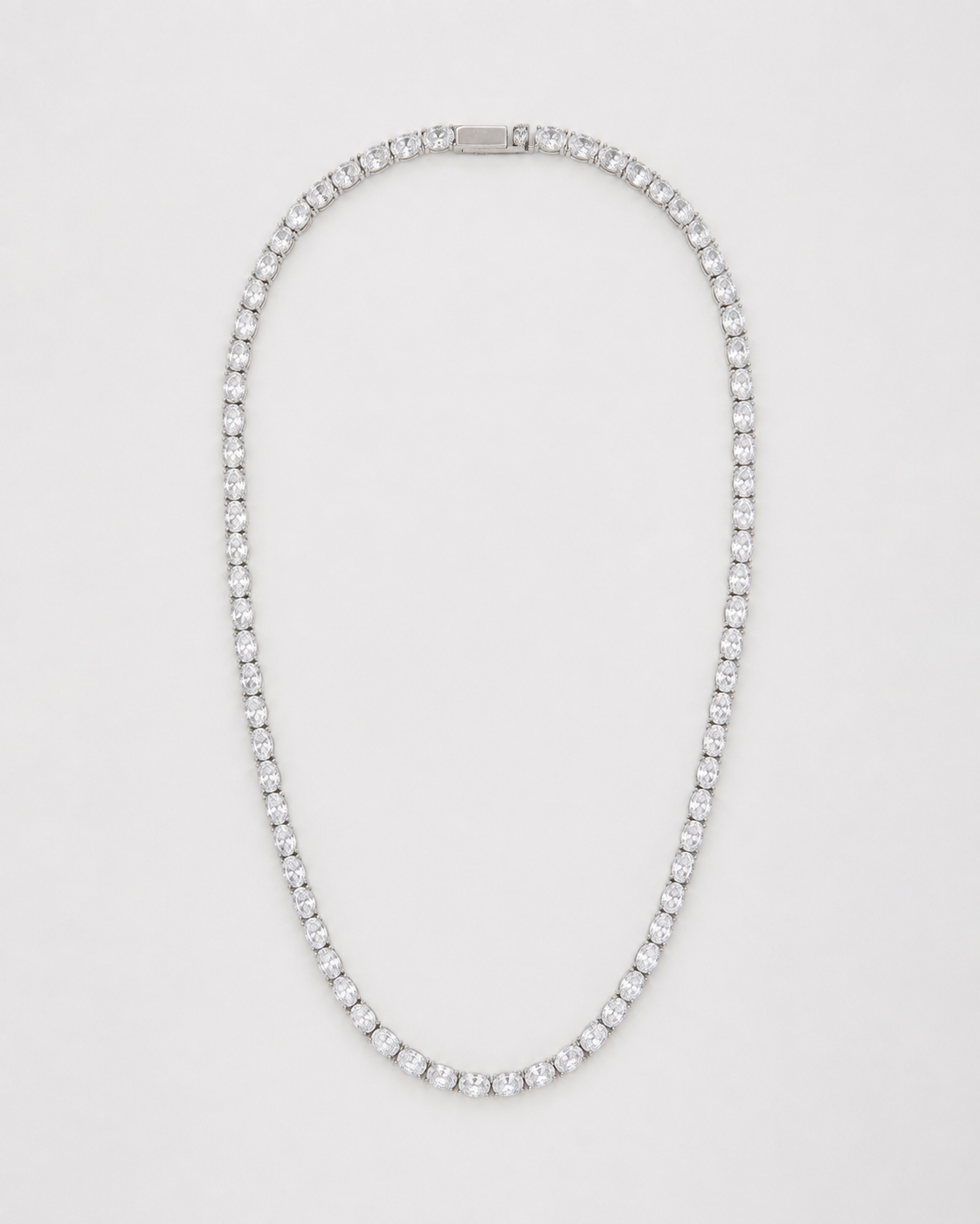 Oval Tennis Necklace