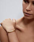 Dominique Cuff Bracelet | SHASHI Gold Cuff Bracelet