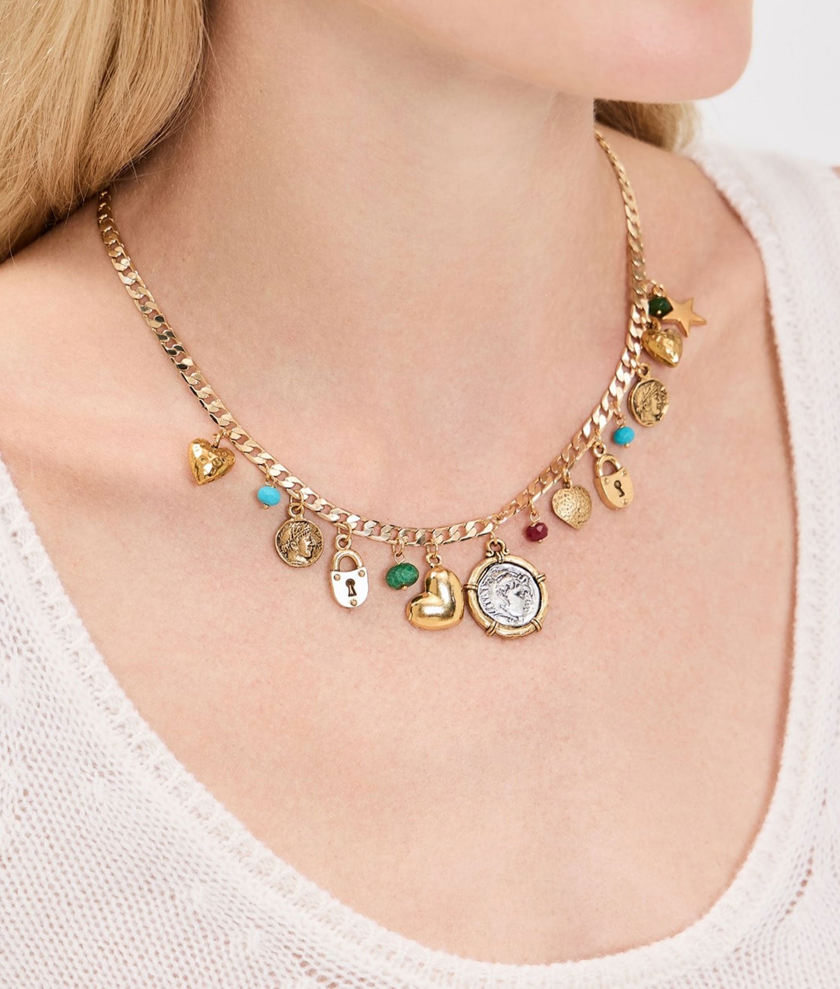 Ethereal Coin Charm Necklace | Jewelry