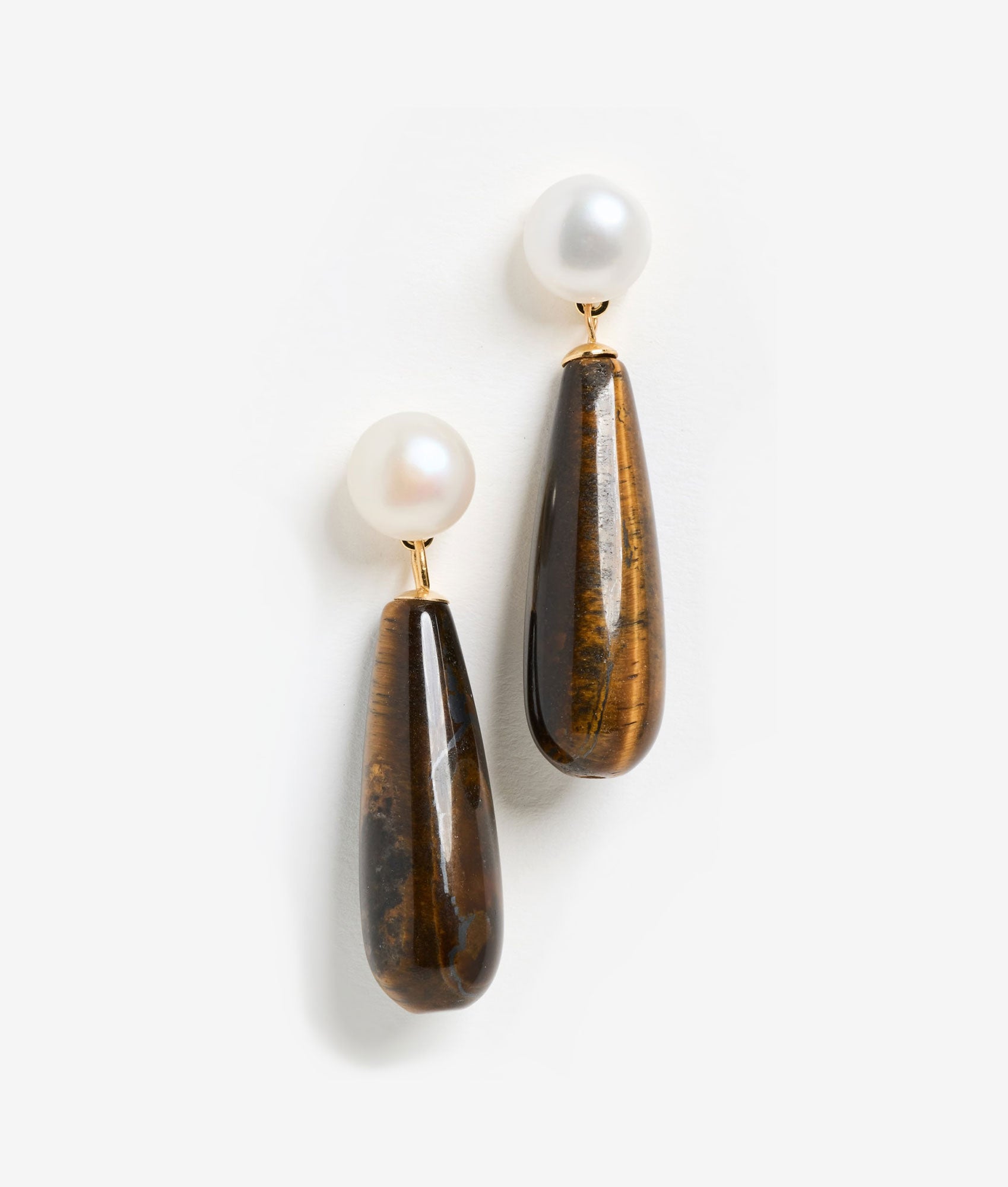 Linnea Earring, Tiger Eye