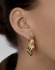 Lynx Earring | SHASHI Gold Earring