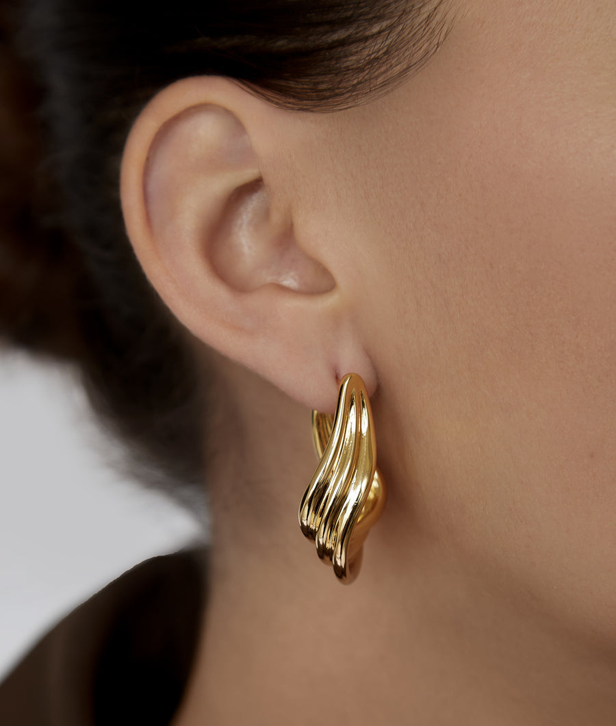 Lynx Earring | SHASHI Gold Earring
