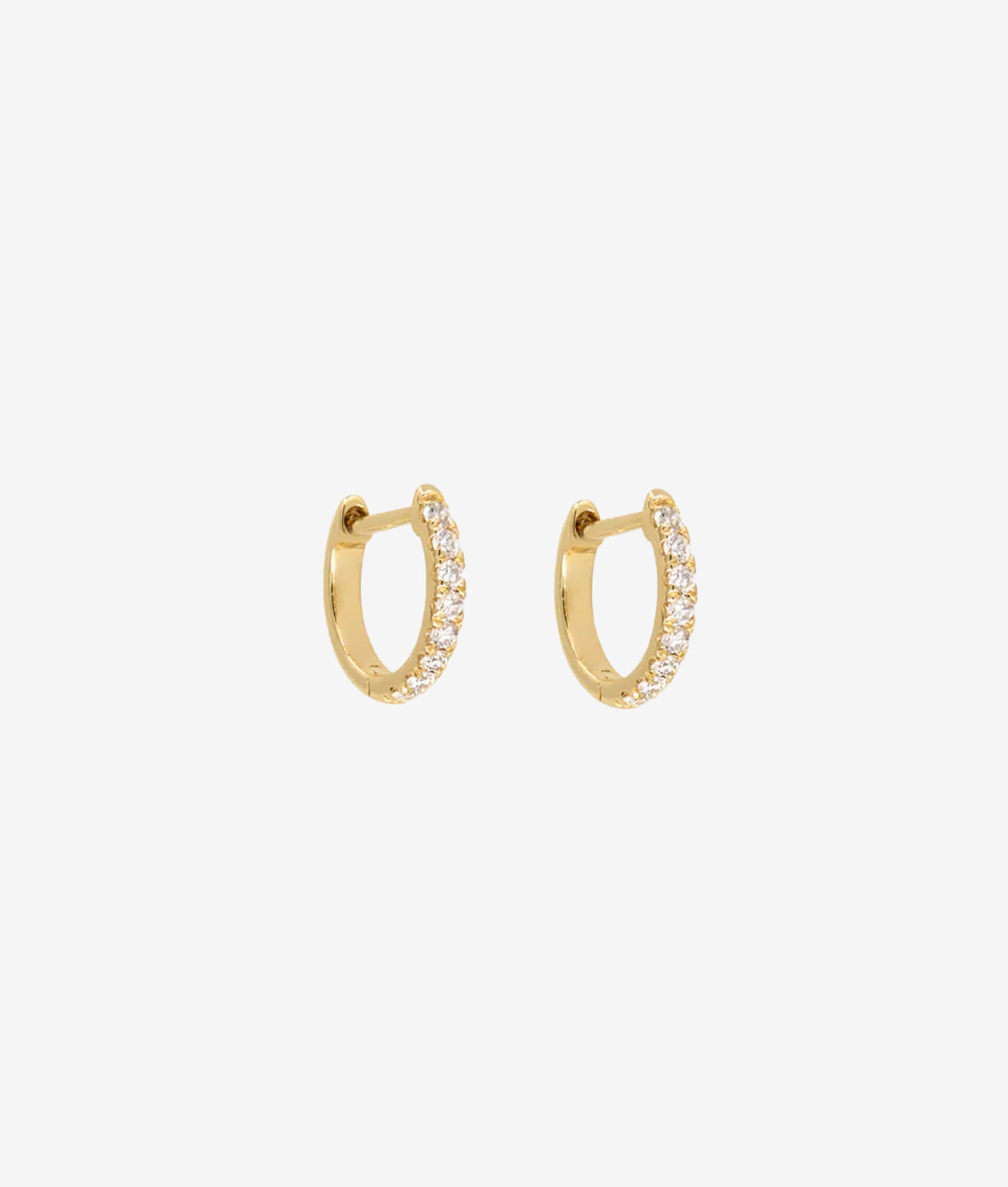 Micro Teeny Tiny Pave Huggie