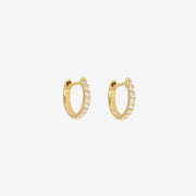 Micro Teeny Tiny Pave Huggie