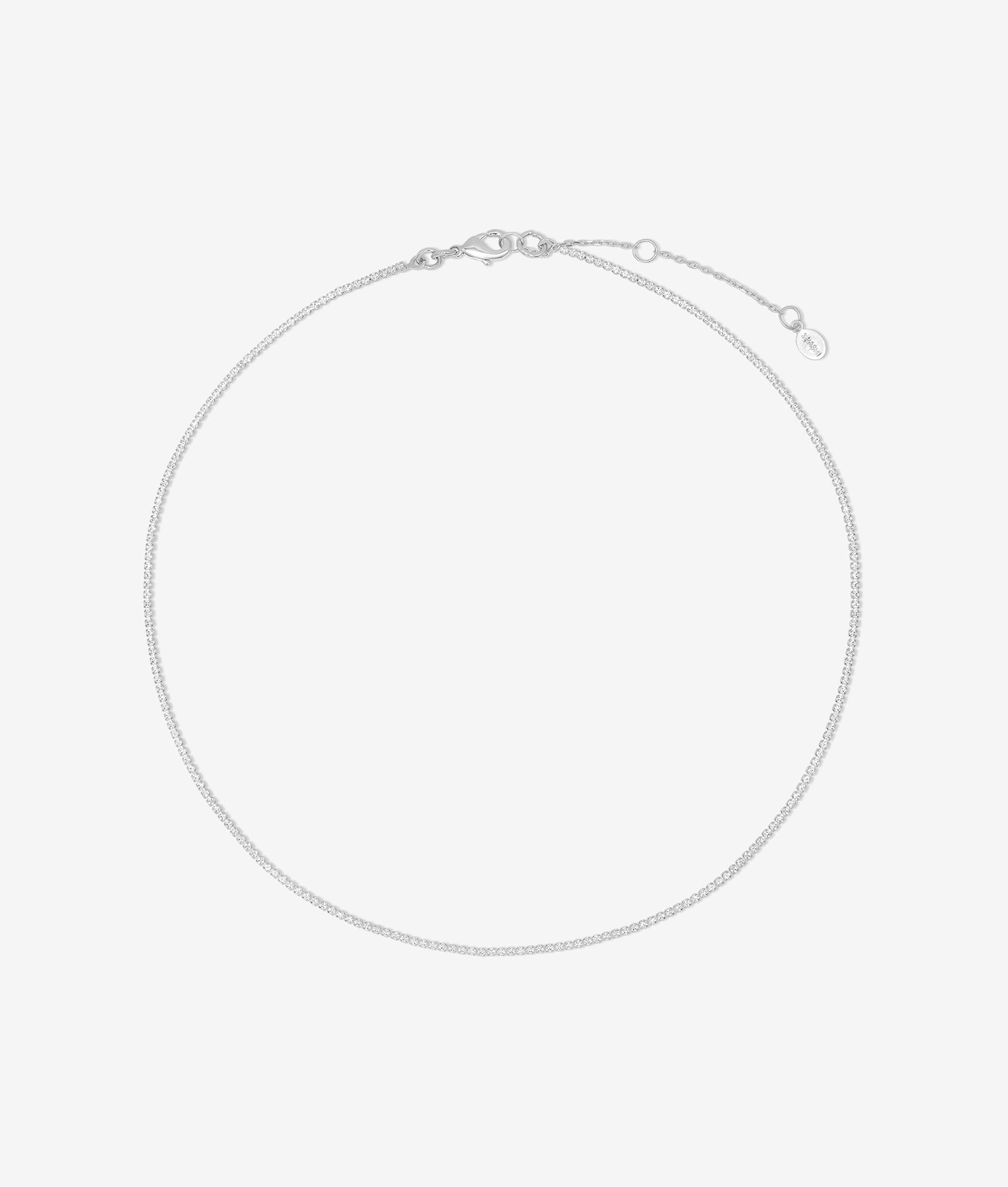 Micro Teeny Tiny Tennis Necklace