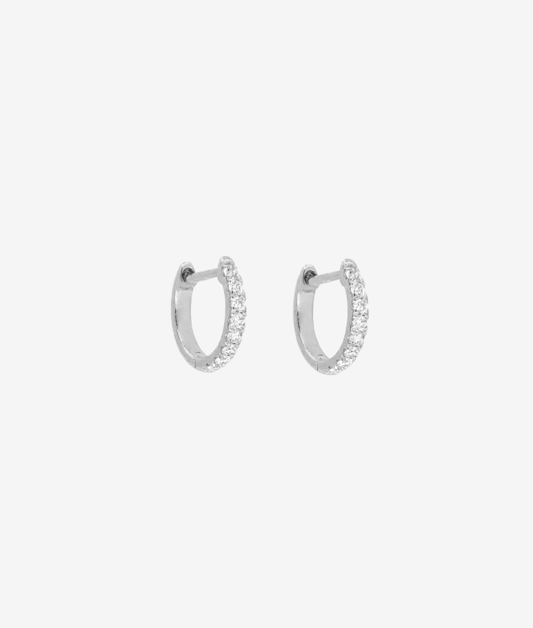 Micro Teeny Tiny Pave Huggie