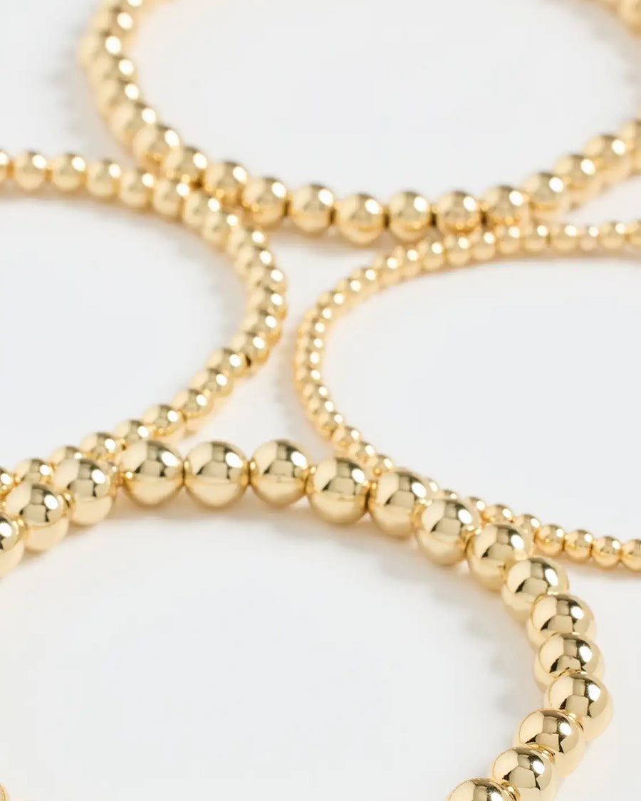 Noor Bracelet Set of 4 | SHASHI Gold Stack Bracelet