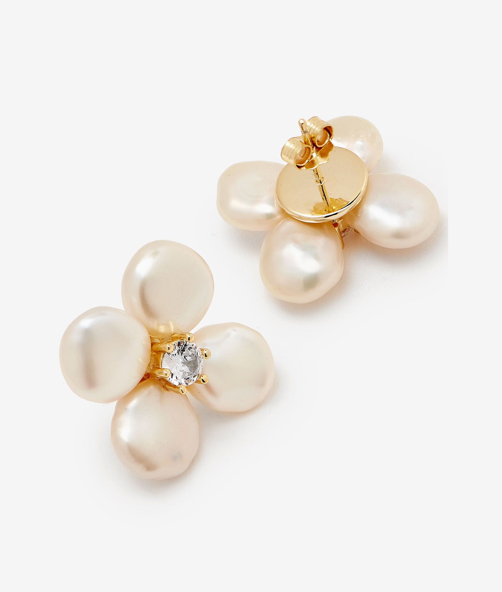 Flower Pearl Earrings