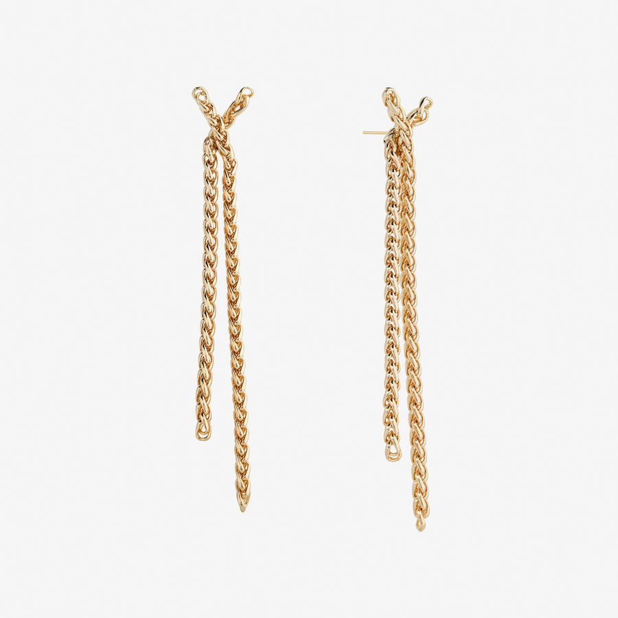 Olympia Drop Earring | SHASHI Gold Chain Earring
