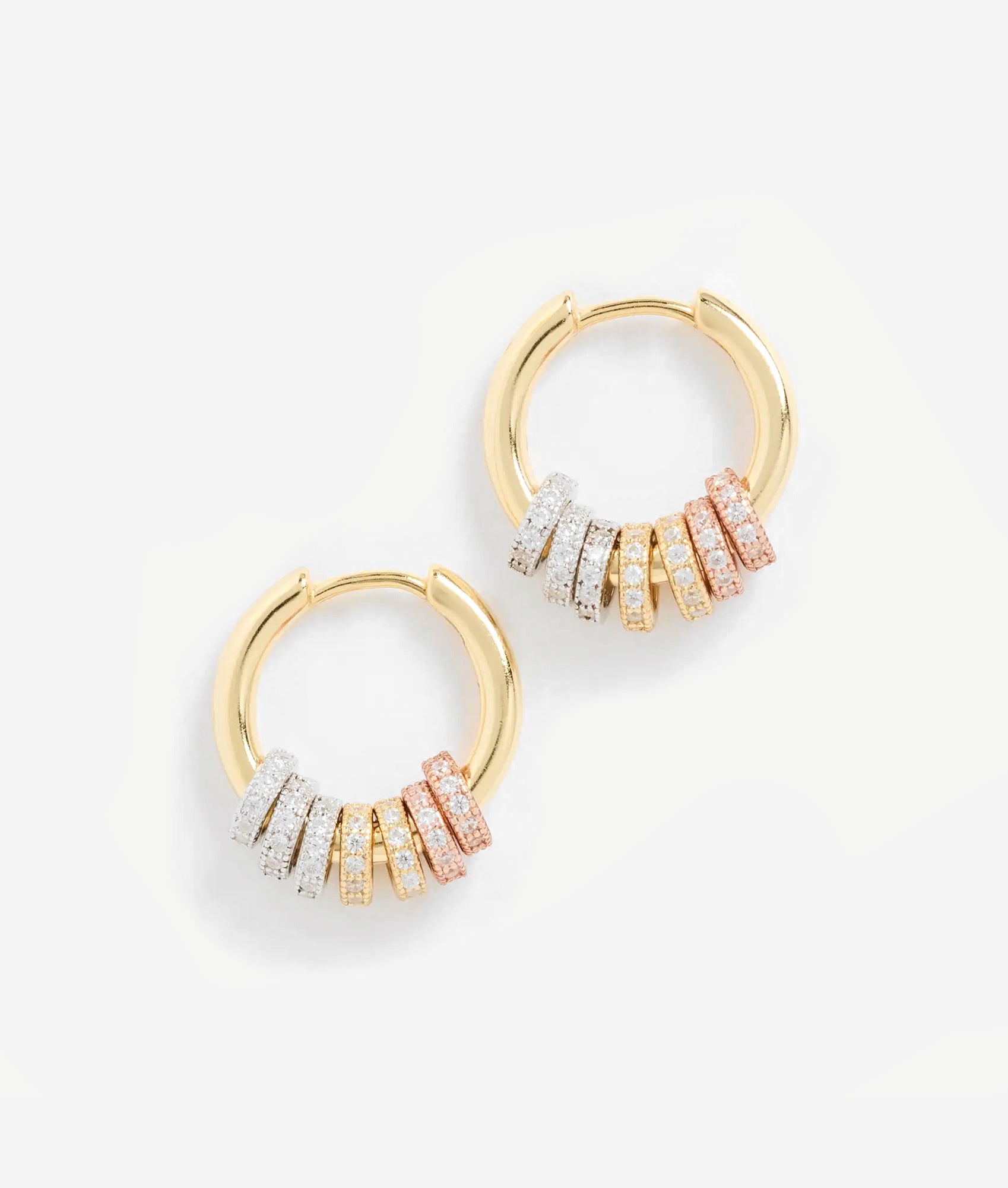 Gaia Pave Hoops | SHASHI Pave Huggie