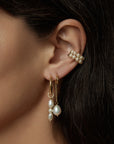 Pema Double Ear Cuff | SHASHI Pearl Ear Cuff