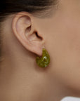 Odyssey Earring, Green | SHASHI Lucite Earring