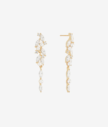 Marquise Pearl Drop Earring | SHASHI Bridal Earrings