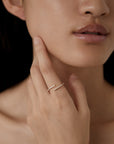 Diamond Wrap Ring | SHASHI Adjustable Ring