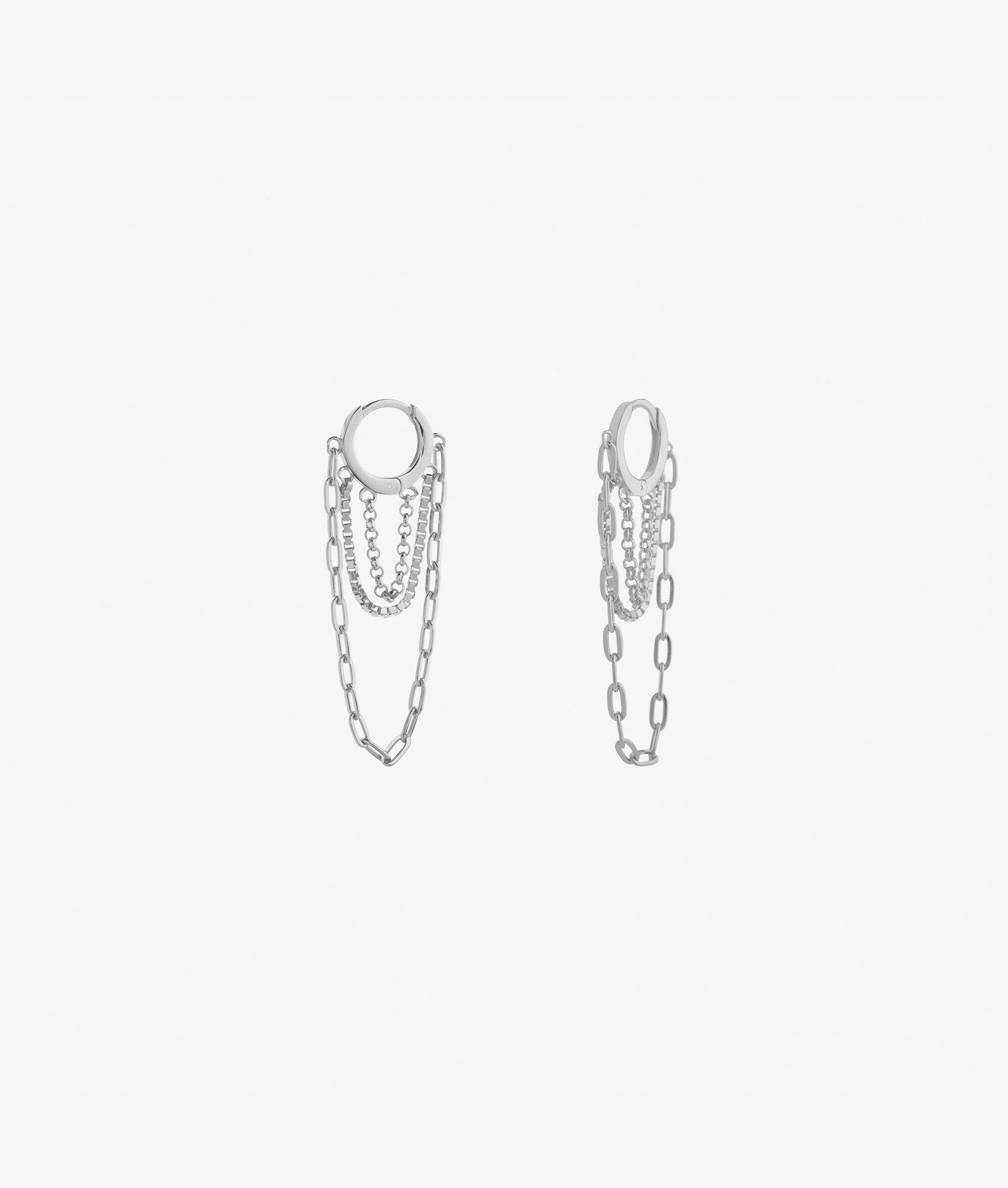 Paloma Chain Huggie Hoop Earring SHASHI