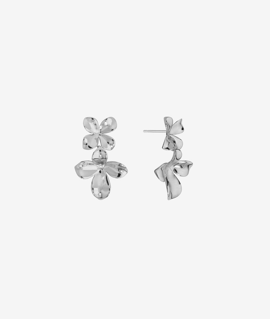 Double Flower Drop Earring | SHASHI Flower Earring