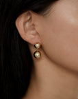 Noor Drop Earring | SHASHI Gold Ball Earring