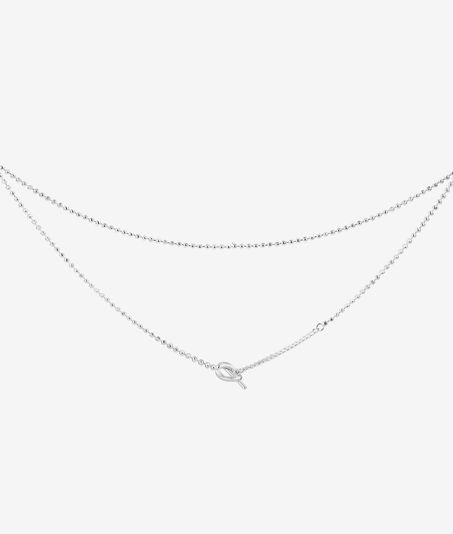 Silver Toggle Necklace | SHASHI Chain Necklace