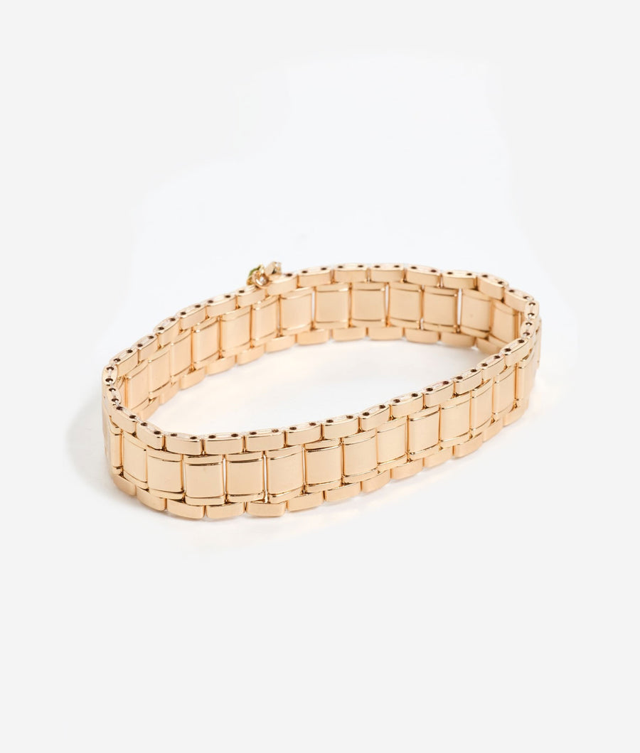 Gold Checker Bracelet | SHASHI Beaded Bracelet