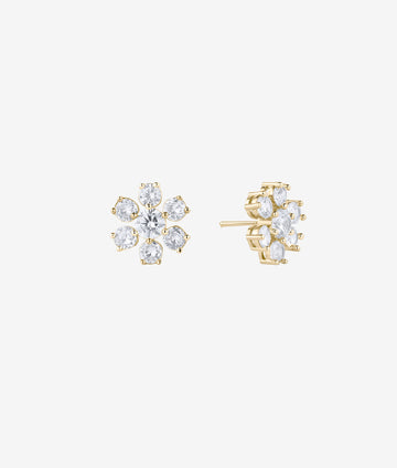Lola Diamond Earring | SHASHI Flower Stud