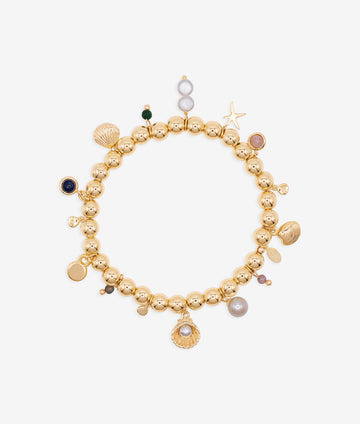 Stephanie's Charms Gold Bracelet | SHASHI Charm Bracelet