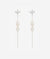 Bakari Pearl Diamond Drop Earring | SHASHI Wedding Jewelry