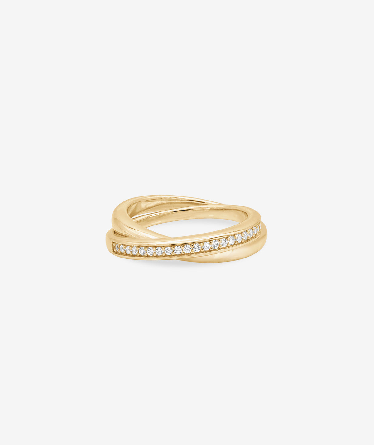 Interlocking Pave Ring | SHASHI Ring Set