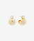 Bezel Gold Earring