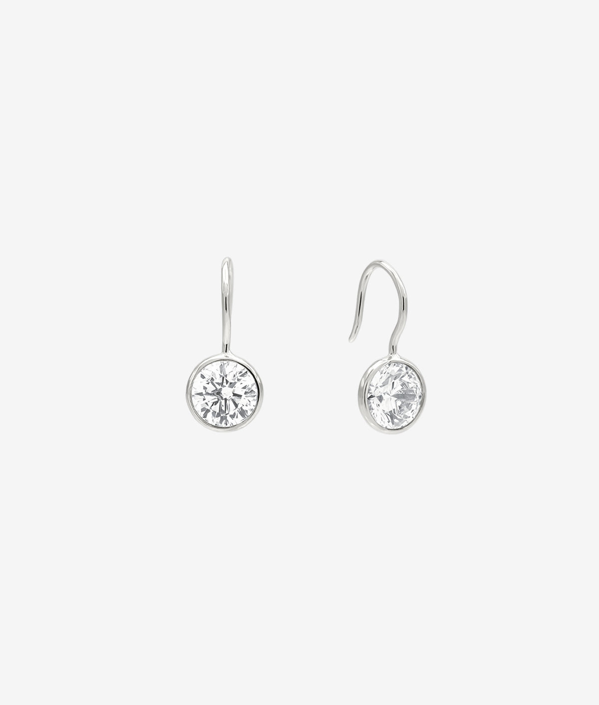 Bezel Drop Earring