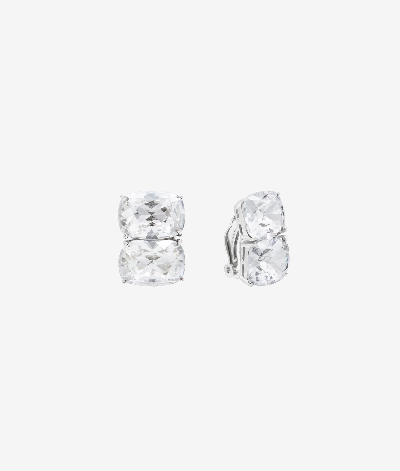 Ricky Diamond Stud Earring in Silver