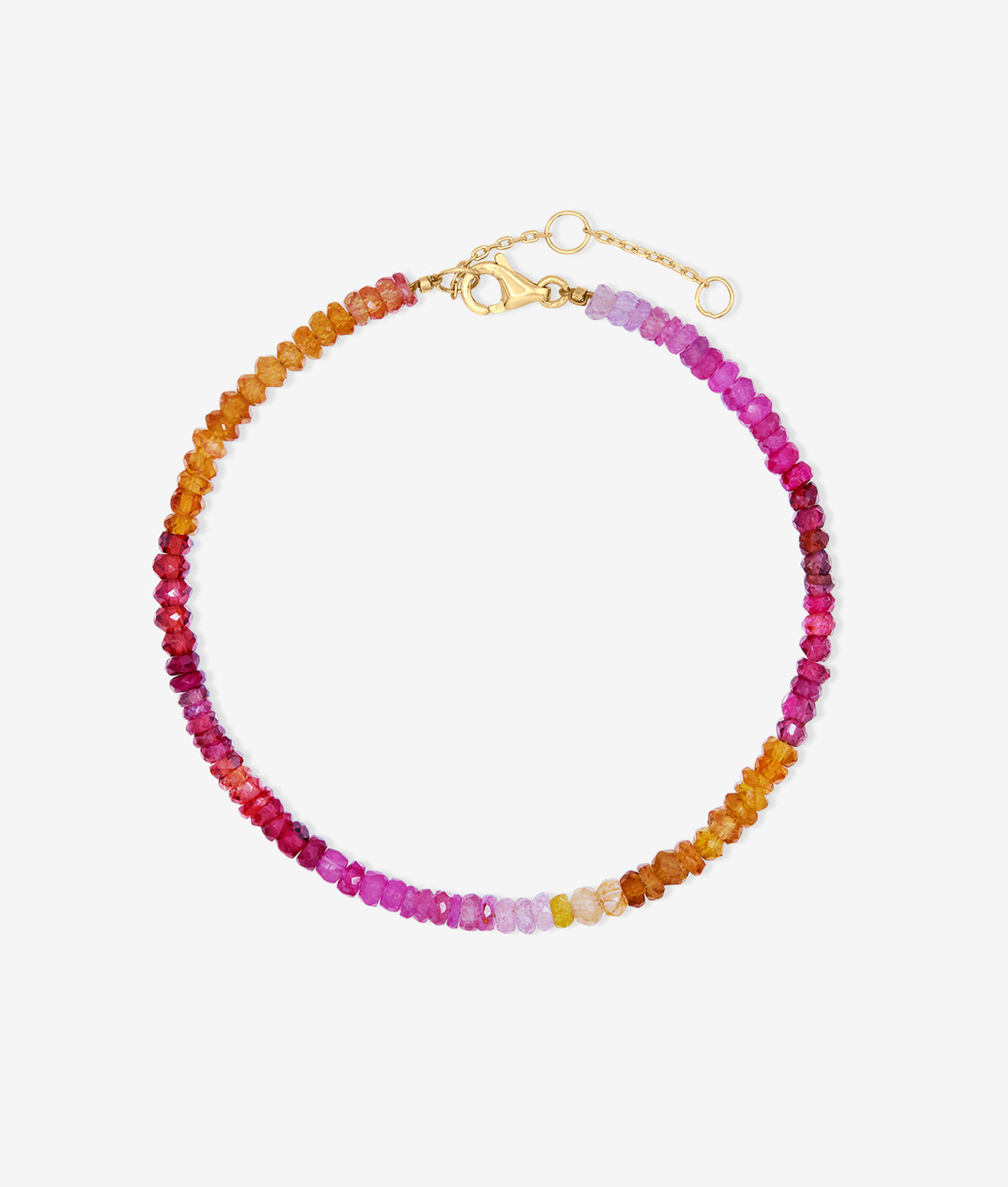 Natasha Gemstone Bracelet, Pink Amber