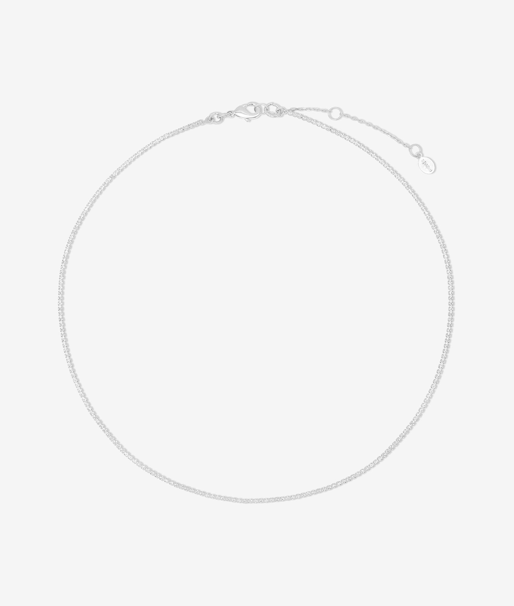 Micro Teeny Tiny Tennis Necklace