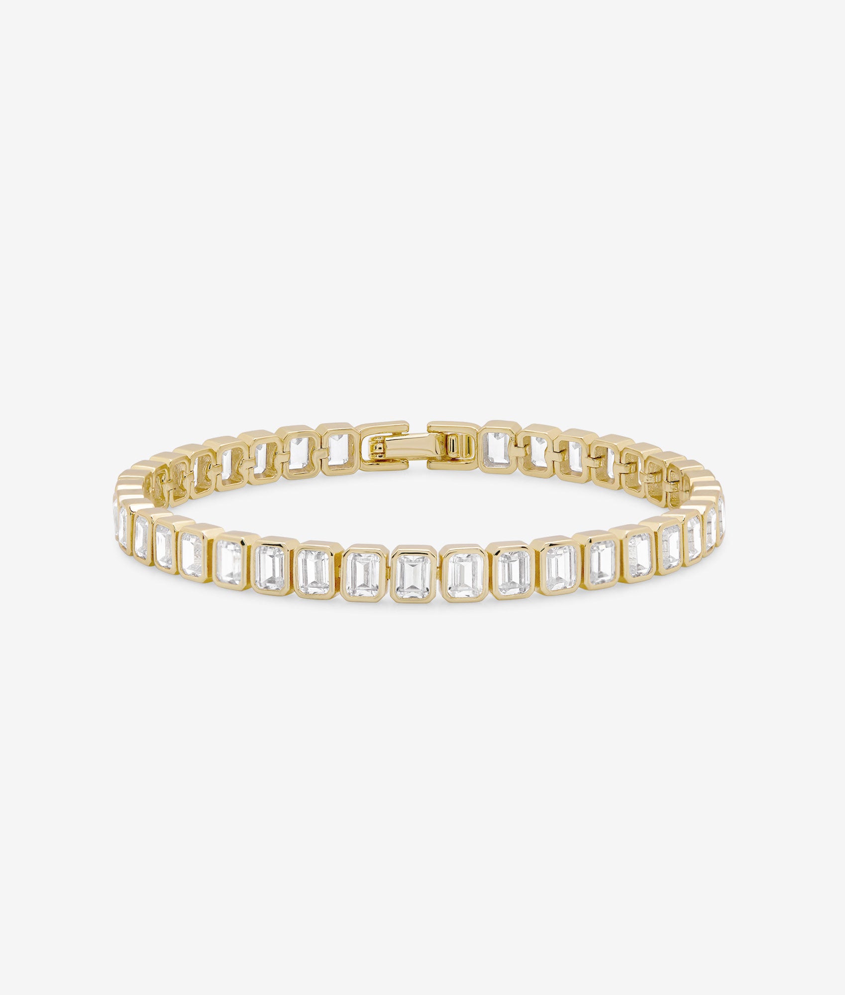 Emerald Cut Baguette Tennis Bracelet