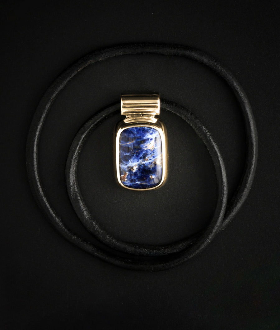 Clementine Necklace, Lapis
