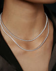 Diamond Tennis Layered Necklace