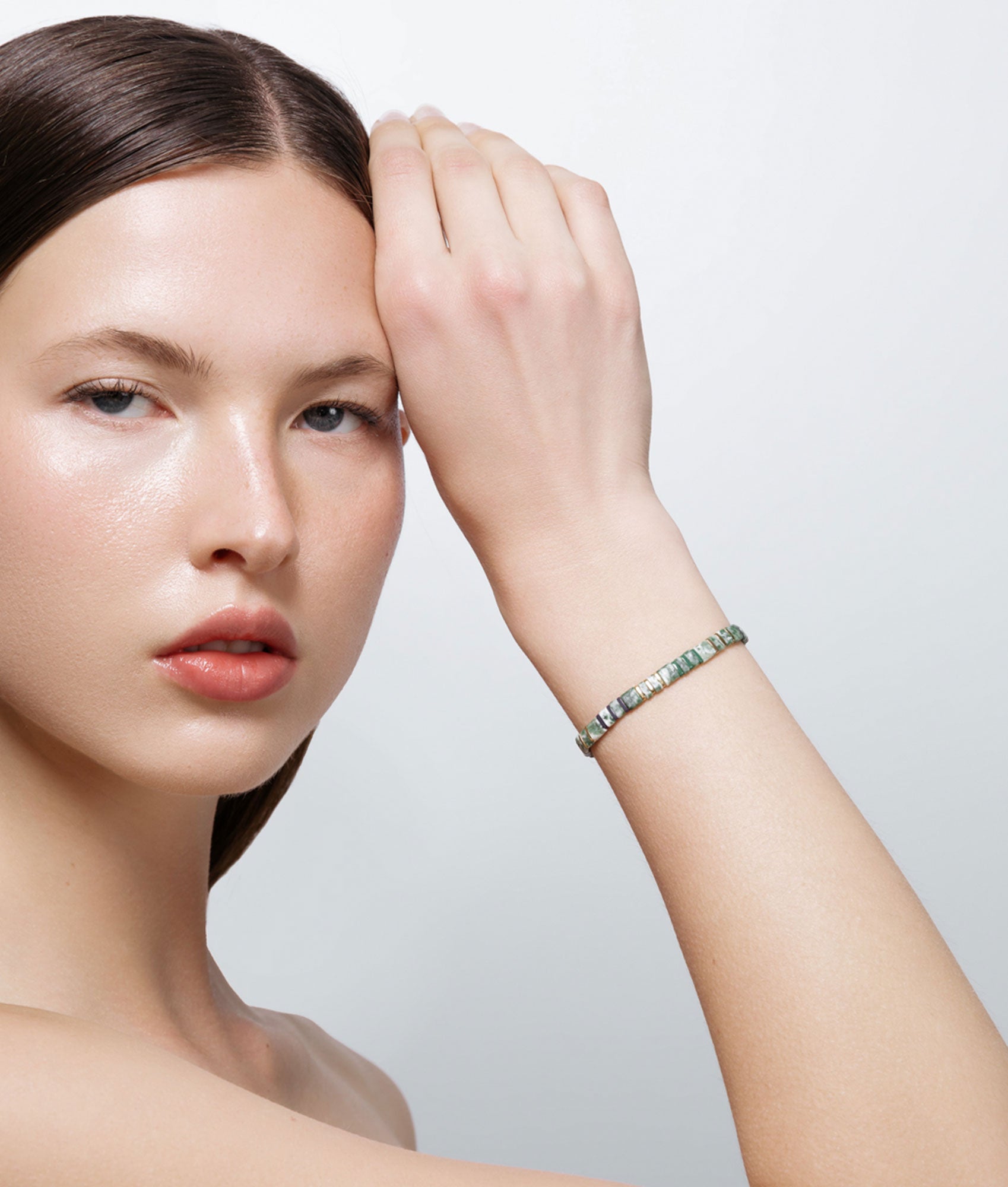 Tilu Clasp Bracelet, Jade