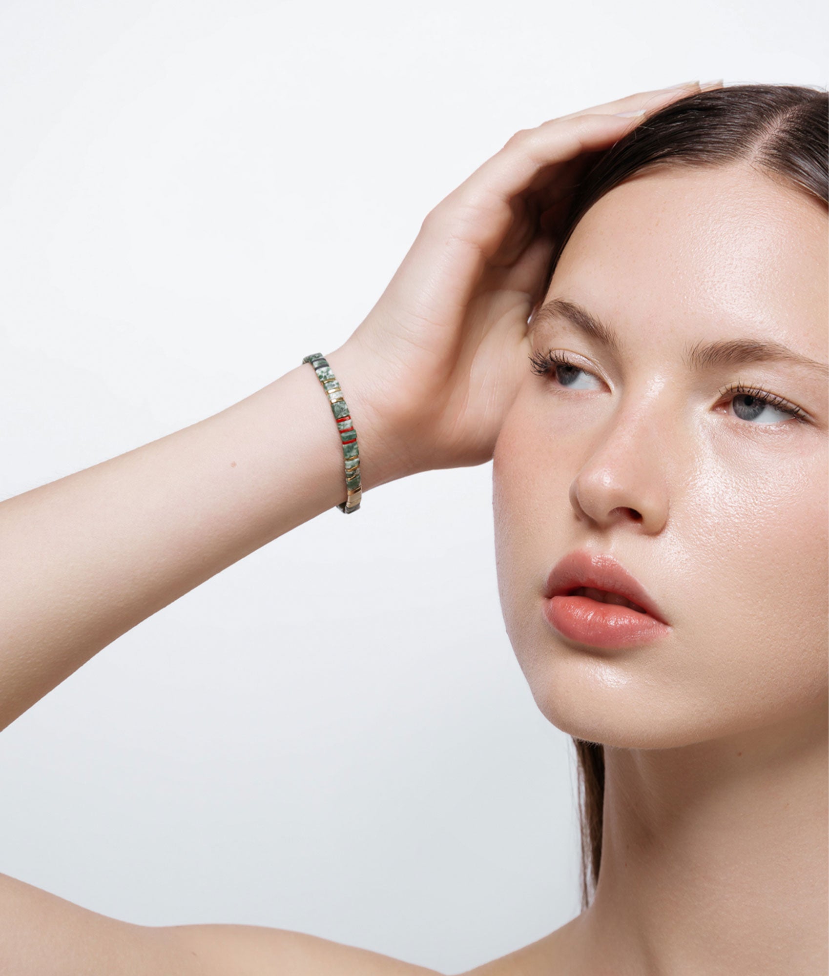 Tilu Clasp Bracelet, Jade