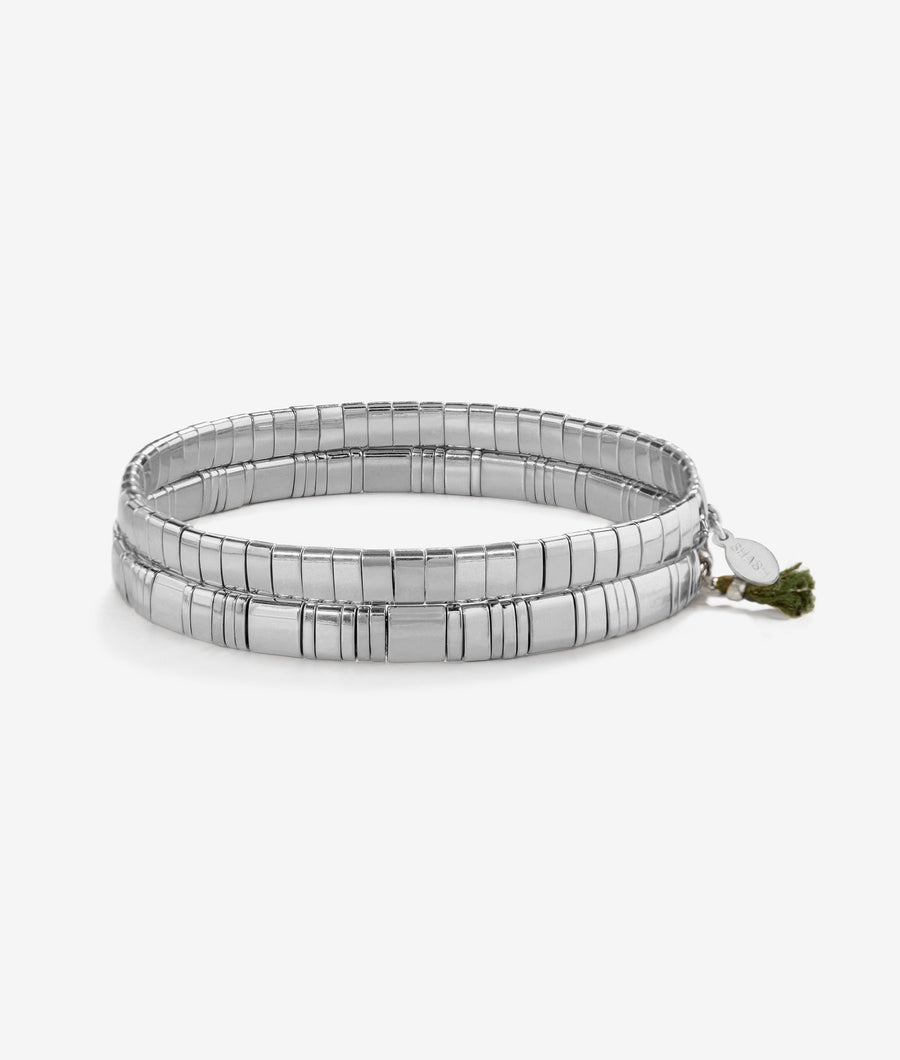 Tilu Bracelet Set, Silver