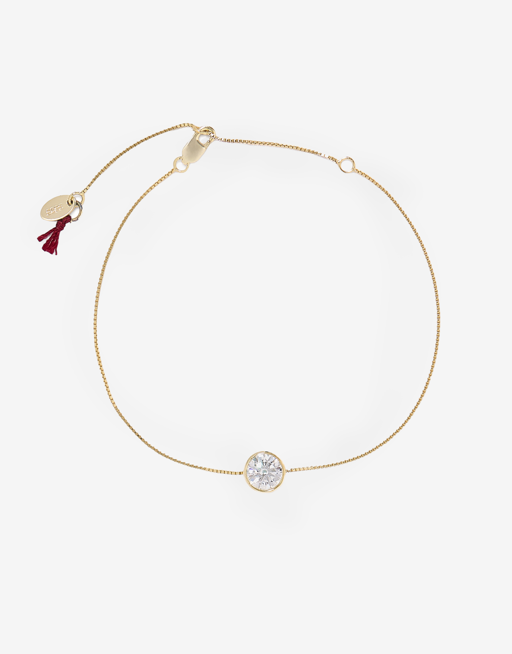 Bezel Moissanite Bracelet