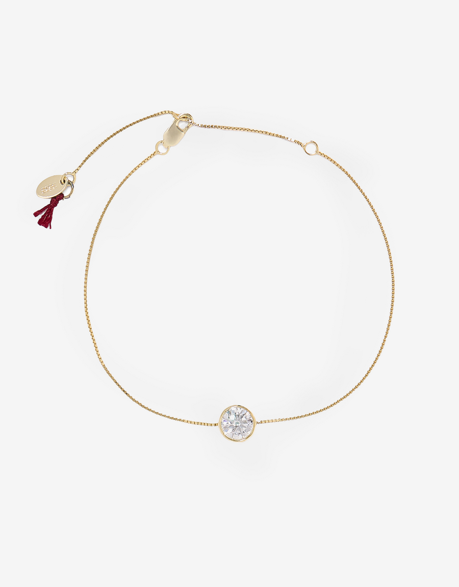 Bezel Moissanite Bracelet