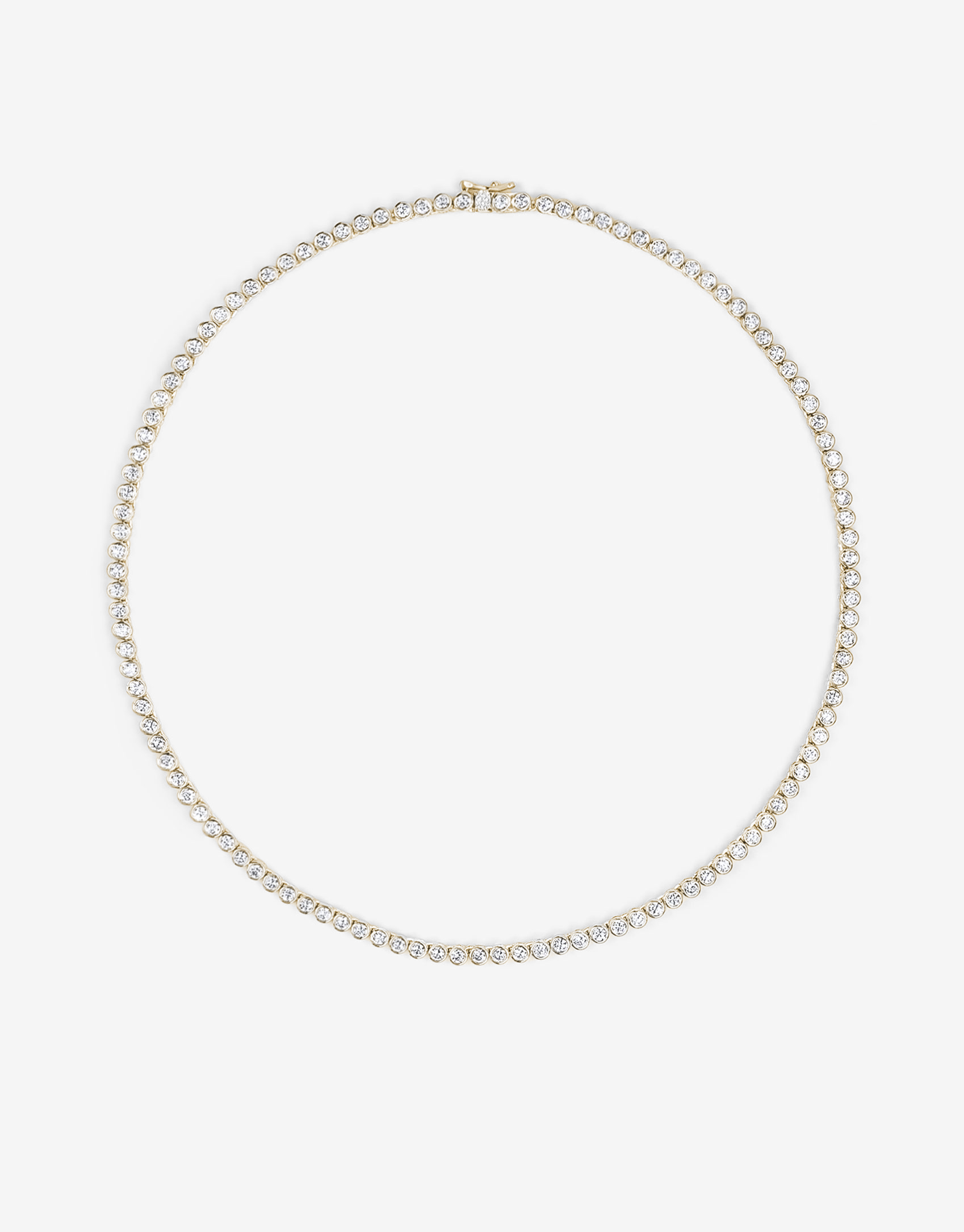 Bezel Tennis Necklace